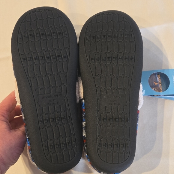 Womens Fair Isle Nordic Moccasin Rockdove Sz 11 Polaris Blue - Picture 5 of 8